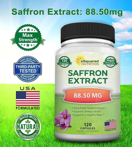 ASQUARED NUTRITION - aSquared Nutrition Saffron 120 Capsulas - The Red Vitamin MX - Suplementos Alimenticios - {{ shop.shopifyCountryName }}