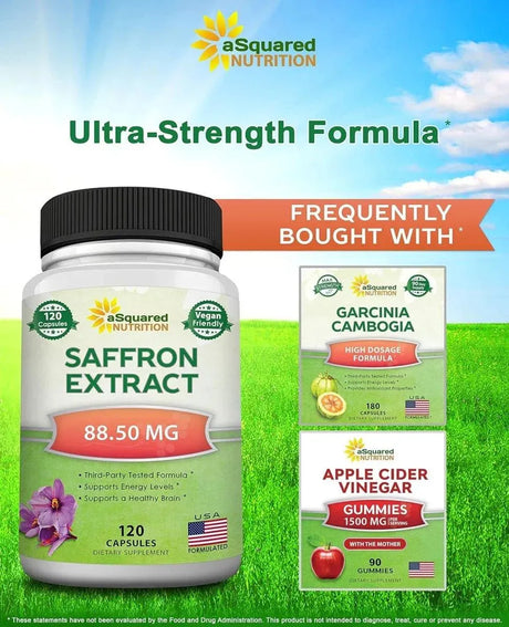 ASQUARED NUTRITION - aSquared Nutrition Saffron 120 Capsulas - The Red Vitamin MX - Suplementos Alimenticios - {{ shop.shopifyCountryName }}