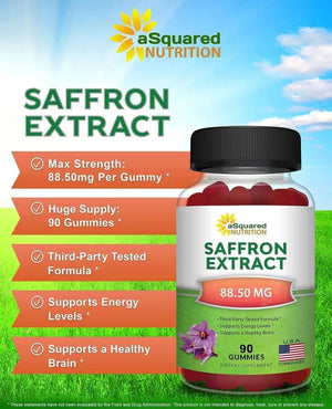 ASQUARED NUTRITION - aSquared Nutrition Saffron Gummies 90 Gomitas - The Red Vitamin MX - Suplementos Alimenticios - {{ shop.shopifyCountryName }}