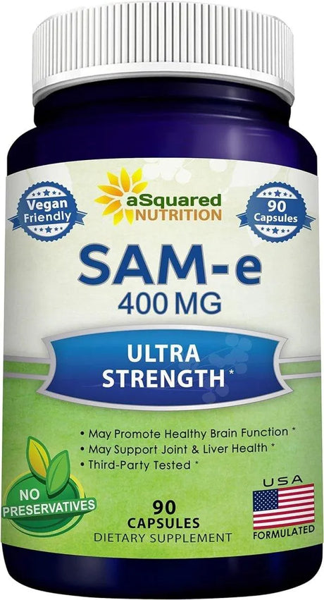 ASQUARED NUTRITION - aSquared Nutrition SAM-e 400Mg. 90 Capsulas - The Red Vitamin MX - Suplementos Alimenticios - {{ shop.shopifyCountryName }}