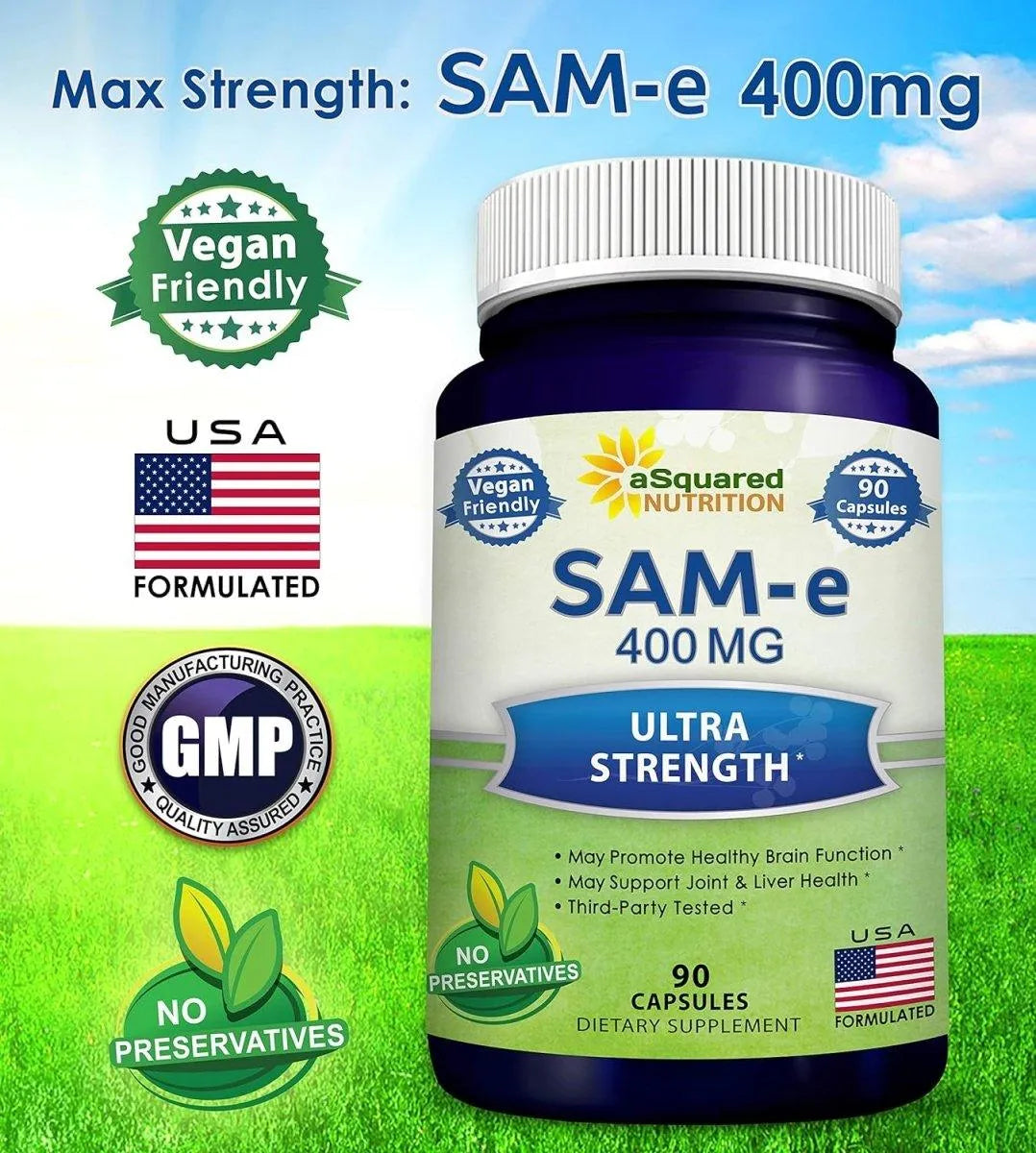 ASQUARED NUTRITION - aSquared Nutrition SAM-e 400Mg. 90 Capsulas - The Red Vitamin MX - Suplementos Alimenticios - {{ shop.shopifyCountryName }}