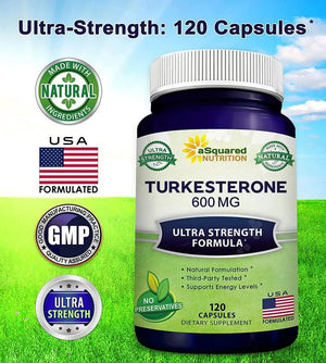 ASQUARED NUTRITION - aSquared Nutrition Turkesterone Supplement 600Mg. 120 Capsulas - The Red Vitamin MX - Suplementos Alimenticios - {{ shop.shopifyCountryName }}