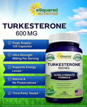 ASQUARED NUTRITION - aSquared Nutrition Turkesterone Supplement 600Mg. 120 Capsulas - The Red Vitamin MX - Suplementos Alimenticios - {{ shop.shopifyCountryName }}