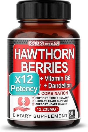 AUMETO - AUMETO 7 in 1 Ultra Hawthorn Berry 12,235Mg. 90 Capsulas - The Red Vitamin MX - Suplementos Alimenticios - {{ shop.shopifyCountryName }}