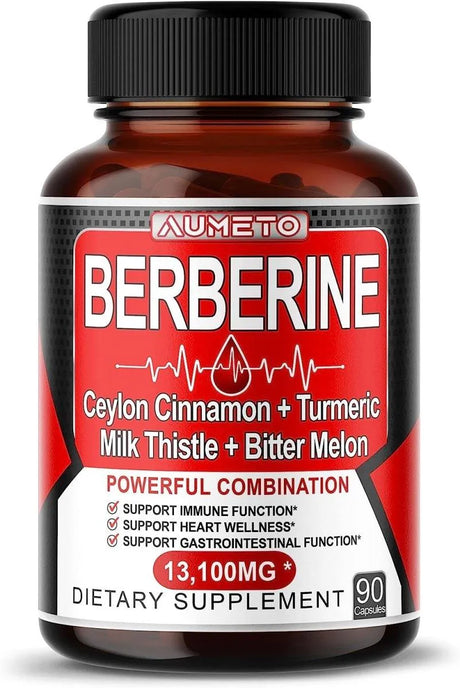 AUMETO - Aumeto Berberine 13100Mg. 90 Capsulas - The Red Vitamin MX - Suplementos Alimenticios - {{ shop.shopifyCountryName }}