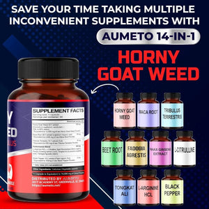 AUMETO - Aumeto Horny Goat Weed 13040Mg. 90 Capsulas - The Red Vitamin MX - Suplementos Alimenticios - {{ shop.shopifyCountryName }}