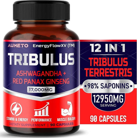 AUMETO - Aumeto Tribulus Terrestris 12-in-1 Formula 90 Capsulas - The Red Vitamin MX - Suplementos Alimenticios - {{ shop.shopifyCountryName }}