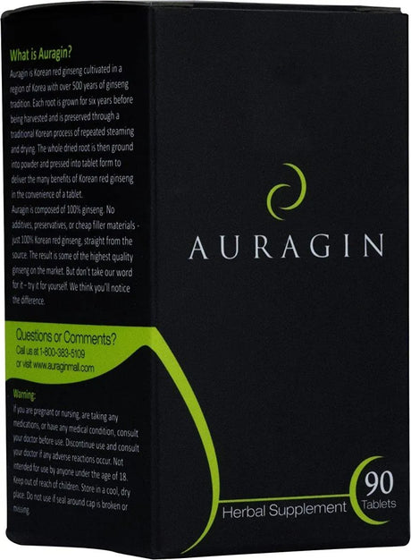 AURAGIN - Auragin Authentic Korean Red Ginseng 90 Tabletas - The Red Vitamin MX - Suplementos Alimenticios - {{ shop.shopifyCountryName }}