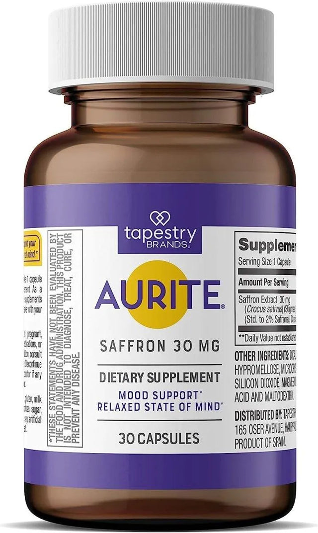 AURITE - Aurite Saffron Supplement 30Mg. 30 Capsulas - The Red Vitamin MX - Suplementos Alimenticios - {{ shop.shopifyCountryName }}