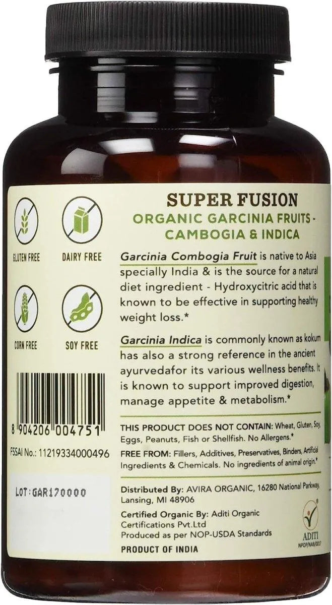 AVIRA ORGANIC - Avira Organic Garcinia Dual Strength 1500Mg. 90 Capsulas - The Red Vitamin MX - Suplementos Alimenticios - {{ shop.shopifyCountryName }}