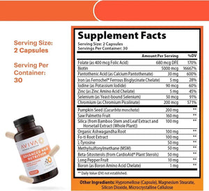 AVIVA - Aviva Advanced Hair Nutrition 60 Capsulas - The Red Vitamin MX - Suplementos Alimenticios - {{ shop.shopifyCountryName }}