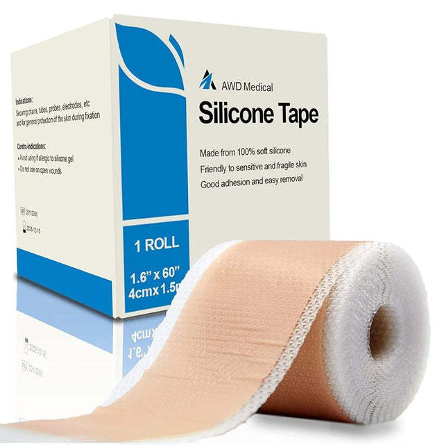 AWD MEDICAL - AWD Medical Silicone Tape Scar Sheets 1 Rollo 1.6” x 60” - The Red Vitamin MX - Lámina De Gel De Silicona - {{ shop.shopifyCountryName }}