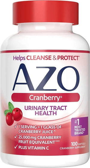 AZO - AZO Cranberry Urinary Tract Health 100 Capsulas Blandas - The Red Vitamin MX - Suplementos Alimenticios - {{ shop.shopifyCountryName }}