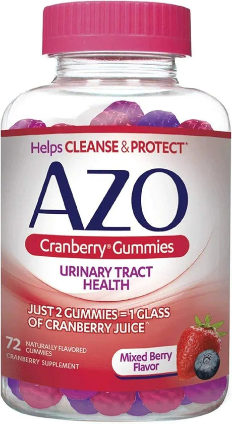 AZO - AZO Cranberry Urinary Tract Health Gummies 72 Gomitas - The Red Vitamin MX - Suplementos Alimenticios - {{ shop.shopifyCountryName }}