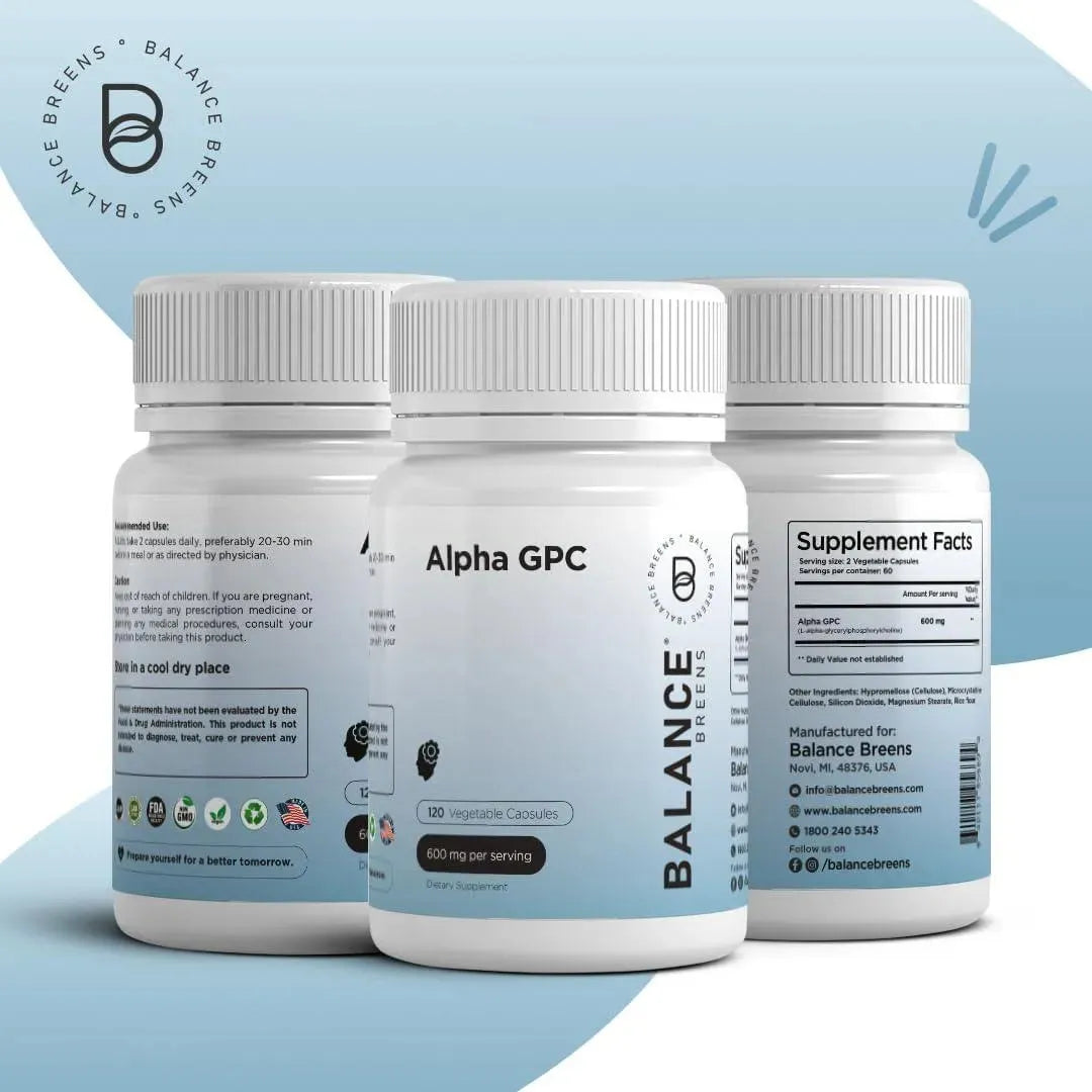 BALANCE BREENS - Balance Breens Alpha GPC Choline 600Mg. 120 Capsulas - The Red Vitamin MX - Suplementos Alimenticios - {{ shop.shopifyCountryName }}