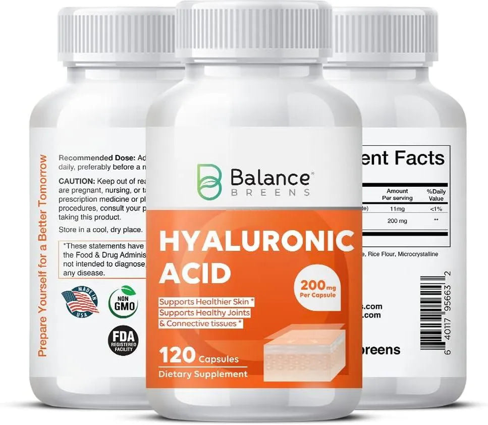 BALANCE BREENS - Balance Breens Hyaluronic Acid Skin Supplement 200Mg. 120 Capsulas - The Red Vitamin MX - Suplementos Alimenticios - {{ shop.shopifyCountryName }}