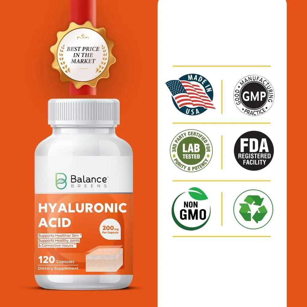 BALANCE BREENS - Balance Breens Hyaluronic Acid Skin Supplement 200Mg. 120 Capsulas - The Red Vitamin MX - Suplementos Alimenticios - {{ shop.shopifyCountryName }}