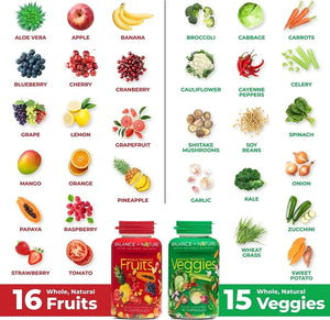 BALANCE OF NATURE - Balance of Nature Fruits and Veggies Whole Food Supplements - The Red Vitamin MX - Suplementos Alimenticios - {{ shop.shopifyCountryName }}