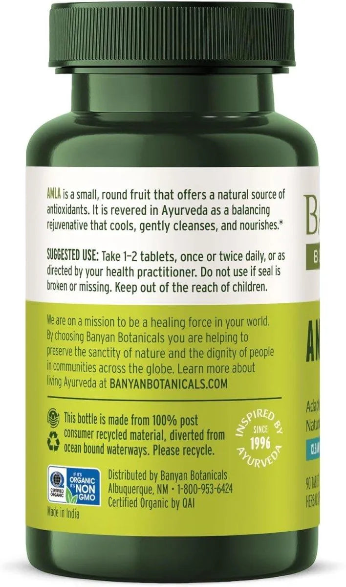 BANYAN - Banyan Botanicals Amla 90 Tabletas - The Red Vitamin MX - Suplementos Alimenticios - {{ shop.shopifyCountryName }}