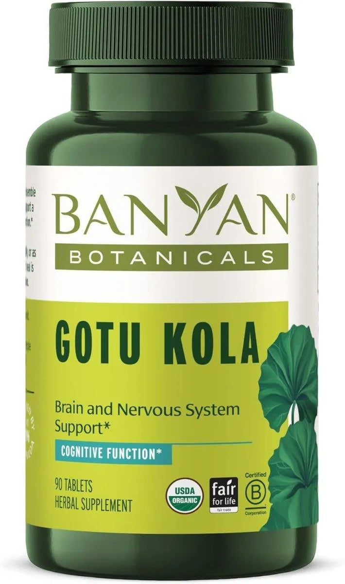 BANYAN - Banyan Botanicals Gotu Kola 90 Tabletas - The Red Vitamin MX - Suplementos Alimenticios - {{ shop.shopifyCountryName }}