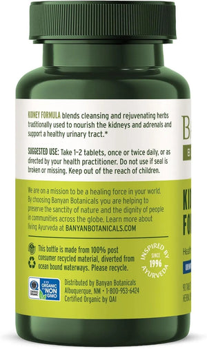 BANYAN - Banyan Botanicals Kidney Formula 90 Tabletas - The Red Vitamin MX - Suplementos Alimenticios - {{ shop.shopifyCountryName }}