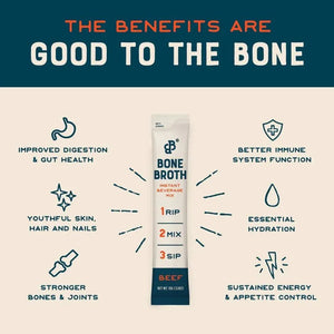 BARE & BONES - Bare Bones Beef Bone Broth Instant Powdered Mix 15Gr. 16 Paquetes 2 Pack - The Red Vitamin MX - Suplementos Alimenticios - {{ shop.shopifyCountryName }}