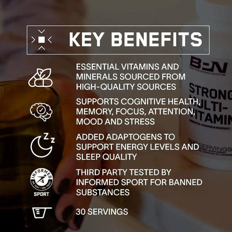 BARE PERFORMANCE NUTRITION - Bare Performance Nutrition Strong Multi-Vitamin 120 Capsulas - The Red Vitamin MX - Suplementos Alimenticios - {{ shop.shopifyCountryName }}