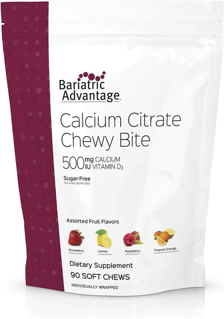 BARIATRIC ADVANTAGE - Bariatric Advantage Calcium Citrate Chewy Bites 500Mg. with Vitamin D3 90 Masticables - The Red Vitamin MX - Suplementos Alimenticios - {{ shop.shopifyCountryName }}