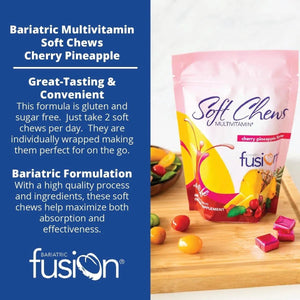 BARIATRIC FUSION - Bariatric Fusion Bariatric Multivitamin Soft Chew Cherry Pineapple Flavor 60 Masticables - The Red Vitamin MX - Suplementos Alimenticios - {{ shop.shopifyCountryName }}