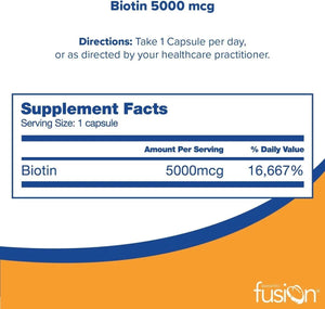 BARIATRIC FUSION - Bariatric Fusion Biotin 5000mcg Vitamin 90 Capsulas - The Red Vitamin MX - Suplementos Alimenticios - {{ shop.shopifyCountryName }}