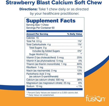 BARIATRIC FUSION - Bariatric Fusion Calcium Citrate & Energy Soft Chew 60 Masticables - The Red Vitamin MX - Suplementos Alimenticios - {{ shop.shopifyCountryName }}