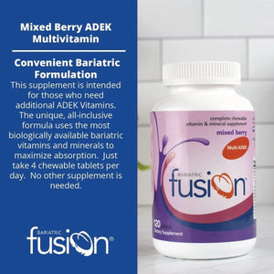 BARIATRIC FUSION - Bariatric Fusion Chewable Multivitamin with High ADEK Vitamins 120 Tabletas Masticables - The Red Vitamin MX - Suplementos Alimenticios - {{ shop.shopifyCountryName }}