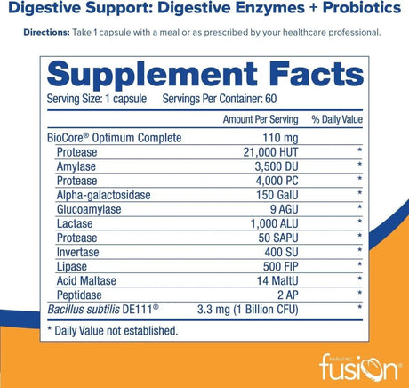 BARIATRIC FUSION - Bariatric Fusion Digestive Support: Digestive Enzymes + Probiotic 60 Capsulas - The Red Vitamin MX - Suplementos Alimenticios - {{ shop.shopifyCountryName }}