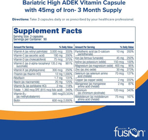 BARIATRIC FUSION - Bariatric Fusion High ADEK Multivitamin 270 Capsulas - The Red Vitamin MX - Suplementos Alimenticios - {{ shop.shopifyCountryName }}