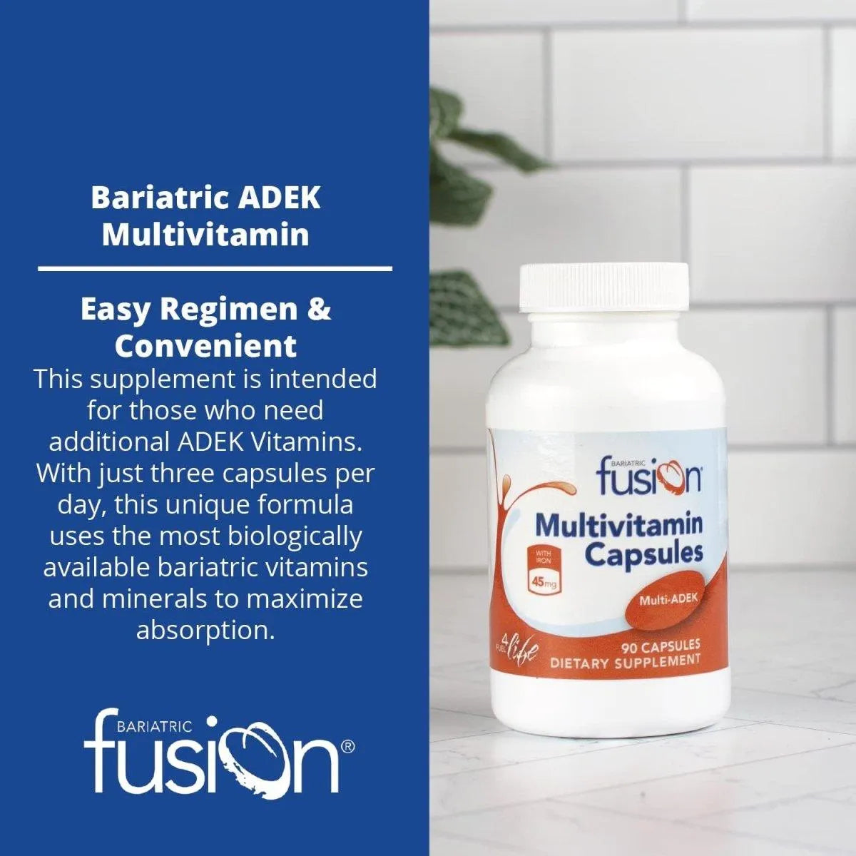 BARIATRIC FUSION - Bariatric Fusion High ADEK Multivitamin 90 Capsulas - The Red Vitamin MX - Suplementos Alimenticios - {{ shop.shopifyCountryName }}