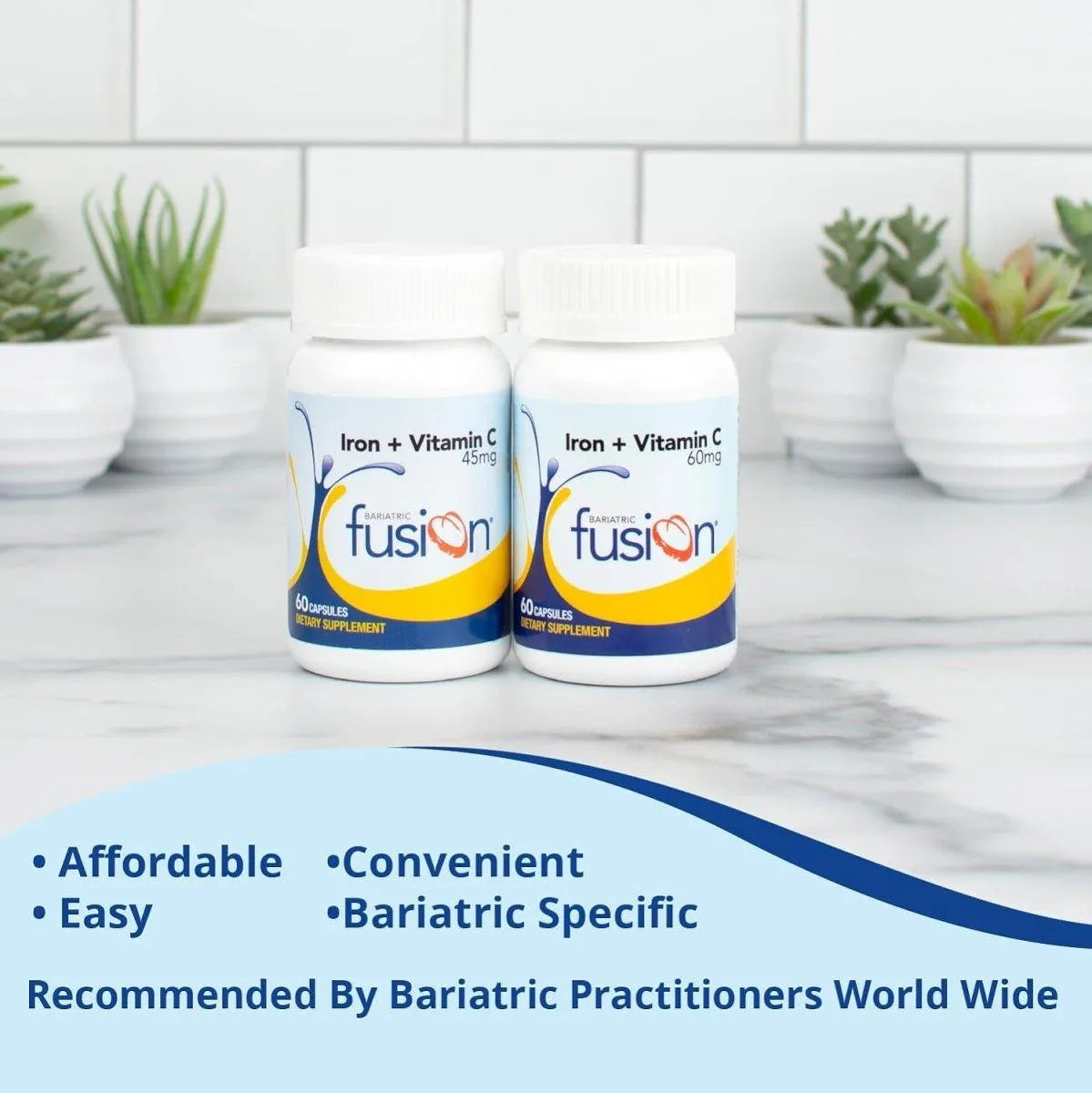 BARIATRIC FUSION - Bariatric Fusion Iron Supplement 45Mg. with Vitamin C 60 Capsulas - The Red Vitamin MX - Suplementos Alimenticios - {{ shop.shopifyCountryName }}