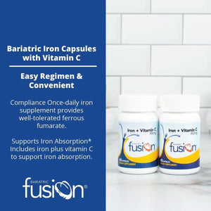 BARIATRIC FUSION - Bariatric Fusion Iron Supplement 60Mg. with Vitamin C 60 Capsulas - The Red Vitamin MX - Suplementos Alimenticios - {{ shop.shopifyCountryName }}