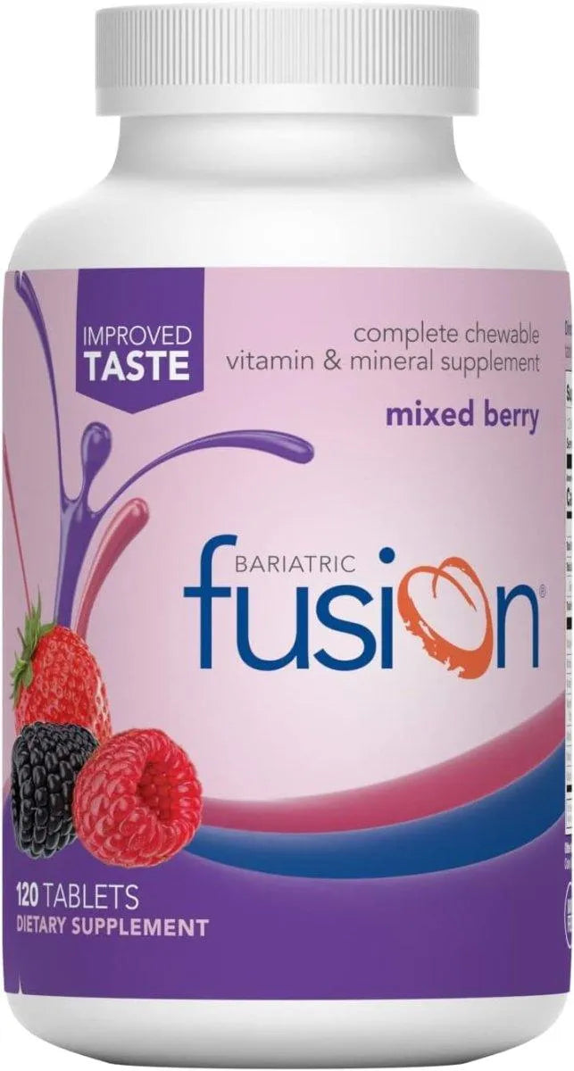 BARIATRIC FUSION - Bariatric Fusion Mixed Berry Complete Multivitamin with Iron 120 Tabletas Masticables - The Red Vitamin MX - Suplementos Alimenticios - {{ shop.shopifyCountryName }}