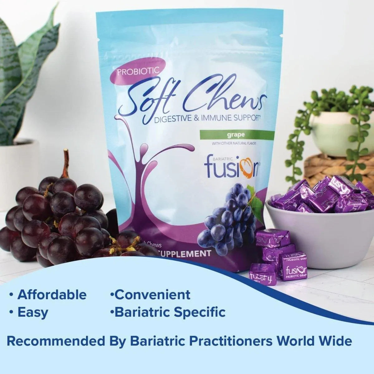 BARIATRIC FUSION - Bariatric Fusion Probiotic Soft Chews Grape Flavor 60 Masticables - The Red Vitamin MX - Suplementos Alimenticios - {{ shop.shopifyCountryName }}