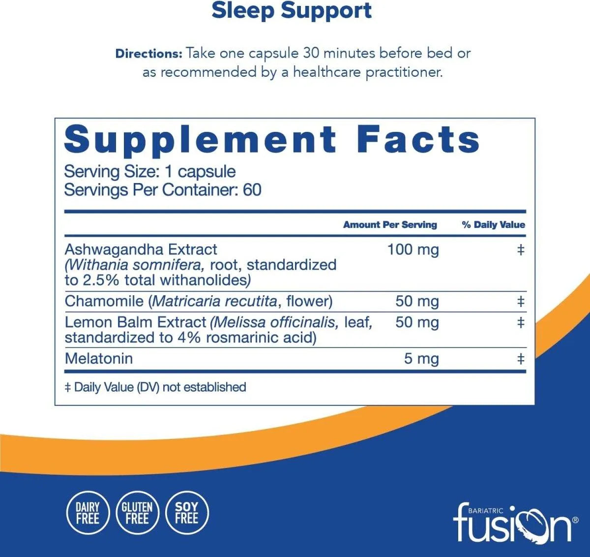 BARIATRIC FUSION - Bariatric Fusion Sleep Support with Melatonin and Ashwagandha 60 Capsulas - The Red Vitamin MX - Suplementos Alimenticios - {{ shop.shopifyCountryName }}