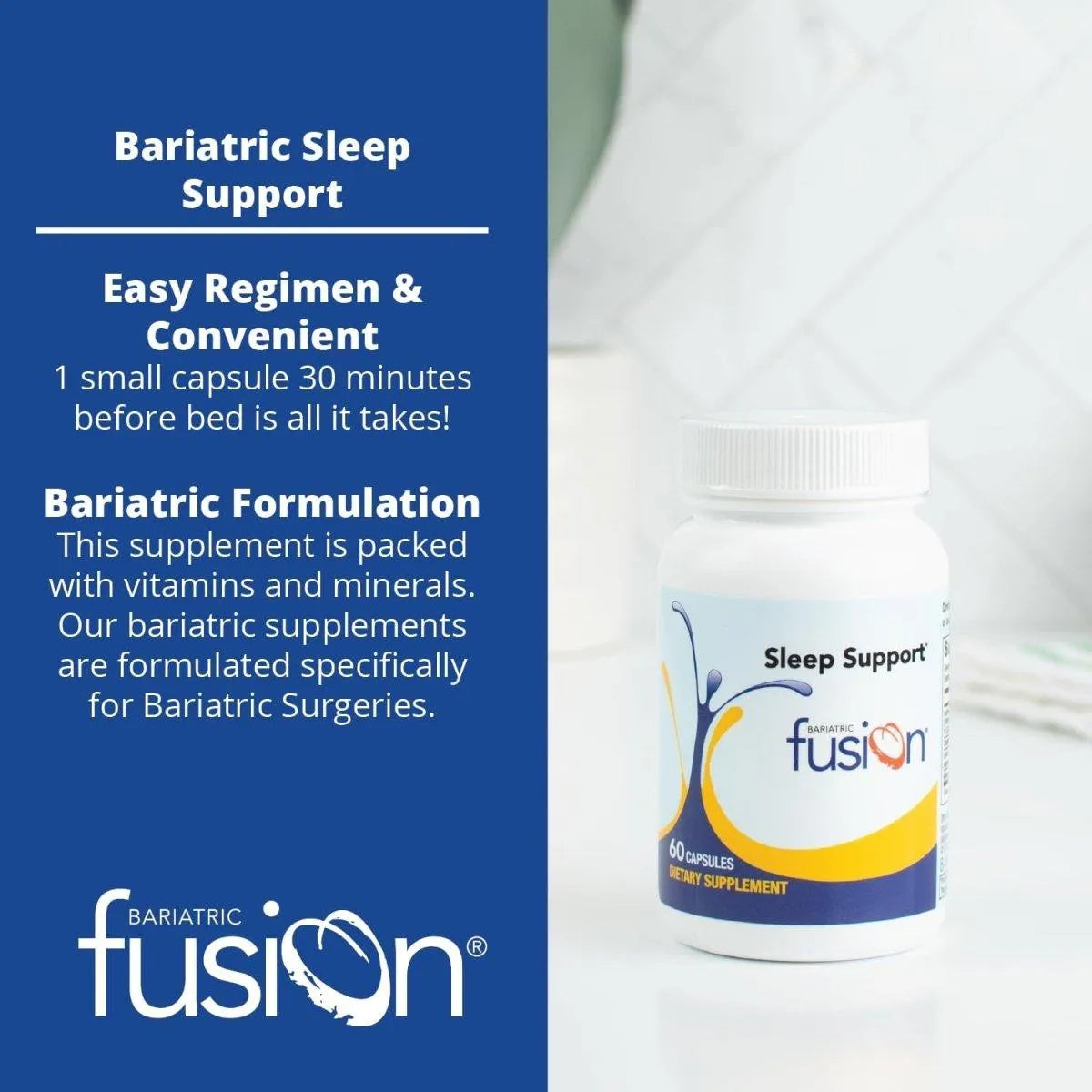 BARIATRIC FUSION - Bariatric Fusion Sleep Support with Melatonin and Ashwagandha 60 Capsulas - The Red Vitamin MX - Suplementos Alimenticios - {{ shop.shopifyCountryName }}