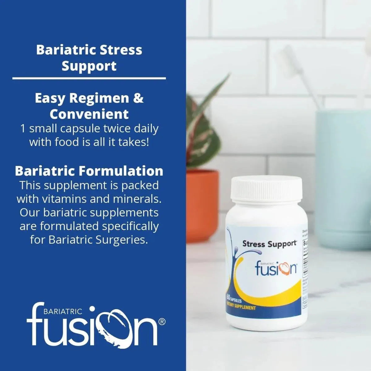 BARIATRIC FUSION - Bariatric Fusion Stress Support with Magnesium and Ashwagandha 60 Capsulas - The Red Vitamin MX - Suplementos Alimenticios - {{ shop.shopifyCountryName }}