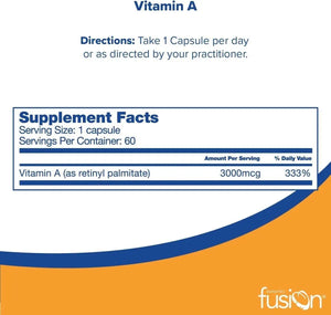 BARIATRIC FUSION - Bariatric Fusion Vitamin A 3000 mcg of Retinyl Palmitate 60 Capsulas - The Red Vitamin MX - Suplementos Alimenticios - {{ shop.shopifyCountryName }}