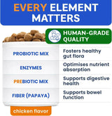 BARK&SPARK - Bark&Spark Dog Probiotics & Digestive Enzymes Chicken 120 Masticables - The Red Vitamin MX - Probióticos Para Perros - {{ shop.shopifyCountryName }}