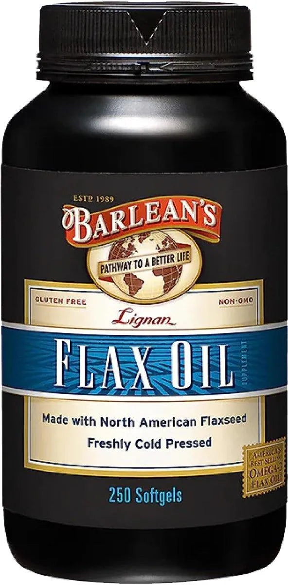 BARLEAN´S - Barlean's Lignan Flaxseed Oil 250 Capsulas Blandas - The Red Vitamin MX - Suplementos Alimenticios - {{ shop.shopifyCountryName }}