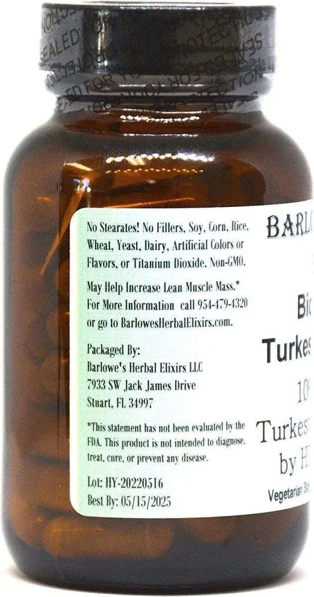 BARLOWE´S HERBAL ELIXIRS - Barlowe's Herbal Elixirs Bio-Available Turkesterone 10% Extract 600Mg. 60 Capsulas - The Red Vitamin MX - Suplementos Alimenticios - {{ shop.shopifyCountryName }}