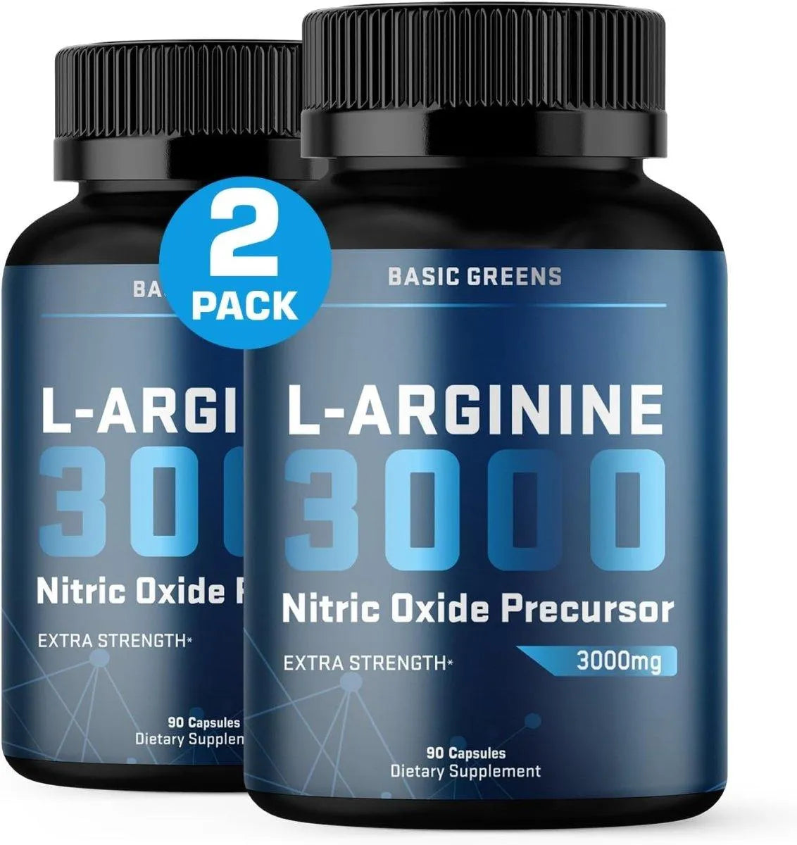 BASIC GREENS - BASIC GREENS L Arginine 3000Mg. 90 Capsulas 2 Pack - The Red Vitamin MX - Suplementos Alimenticios - {{ shop.shopifyCountryName }}