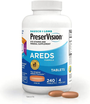 BAUSCH+LOMB - Bausch+Lomb PreserVision AREDS 240 Tabletas - The Red Vitamin MX - Suplementos Alimenticios - {{ shop.shopifyCountryName }}