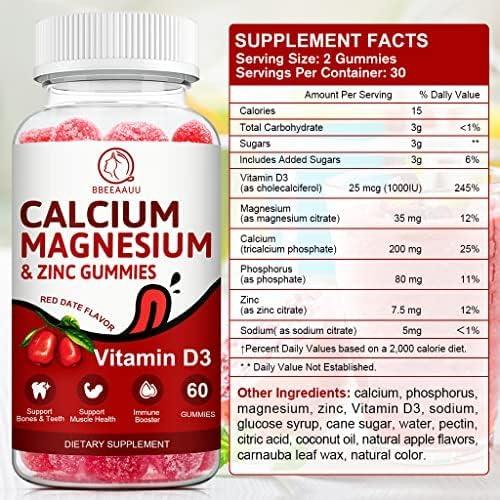 BBEEAAUU - BBEEAAUU Calcium, Magnesium, Zinc & Vitamin D 120 Gomitas - The Red Vitamin MX - Suplementos Alimenticios - {{ shop.shopifyCountryName }}