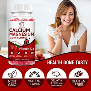 BBEEAAUU - BBEEAAUU Calcium, Magnesium, Zinc & Vitamin D 120 Gomitas - The Red Vitamin MX - Suplementos Alimenticios - {{ shop.shopifyCountryName }}